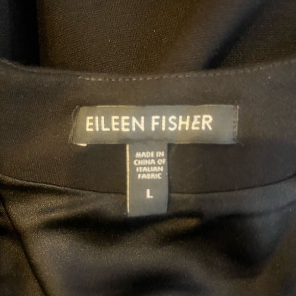 EILEEN FISHER Black Ponte Sheath Dress - Picture 4 of 6